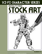 Sci-Fi Character Stock Art #43