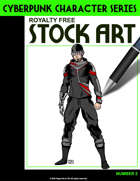 Cyberpunk Color Character Stock Art #2