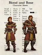 Blood and Bone - Character Sheets