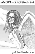 Angel (b/w) - RPG Stock Art