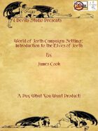 World Of Jorth Campaign Setting: Introduction to the Elves of Jorth