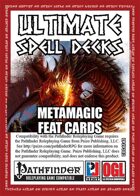 Ultimate Spell Decks: MetaMagic Feat Cards (PFRPG)