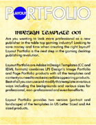 Layout Portfolio InDesign Template 001
