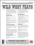 Wild West Feats (D20 Modern)