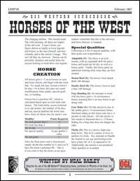 Horses of the West (D20 Modern)