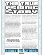 The True Psionic Story: Amulet of Catapsi
