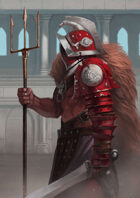 Arena Gladiator - Full page illustration