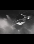Fighter Jet Missile Attack Under Fire – Black and White Stock Art