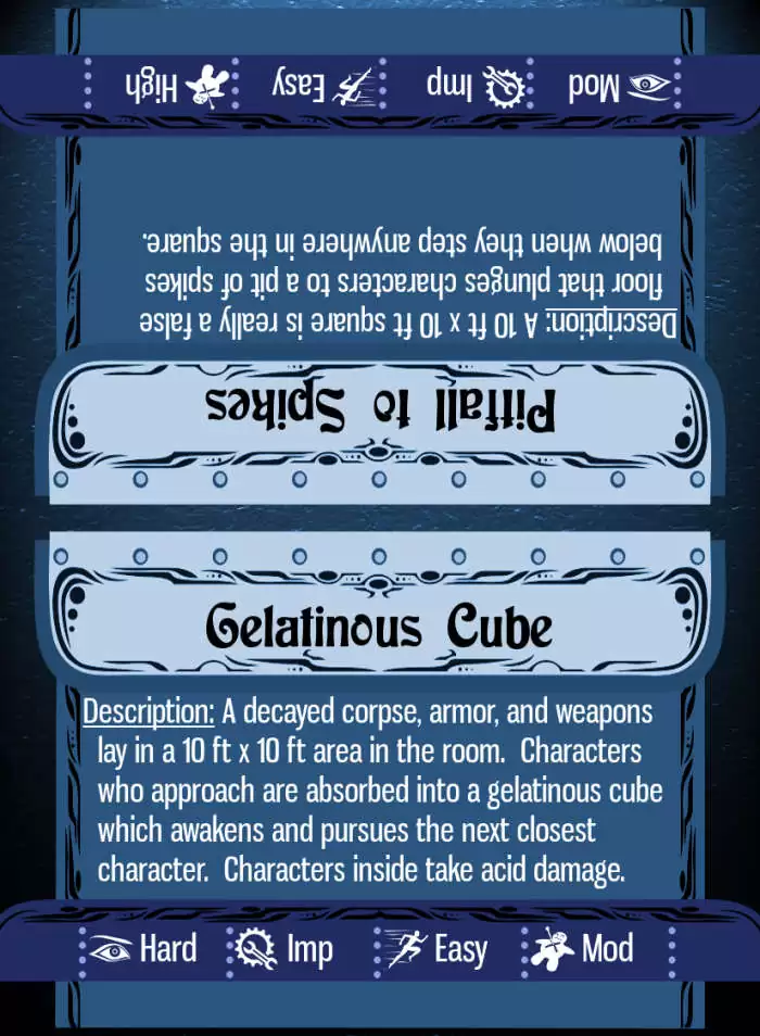 Encounter Building Cards: Traps Eric Bright Encounter Building