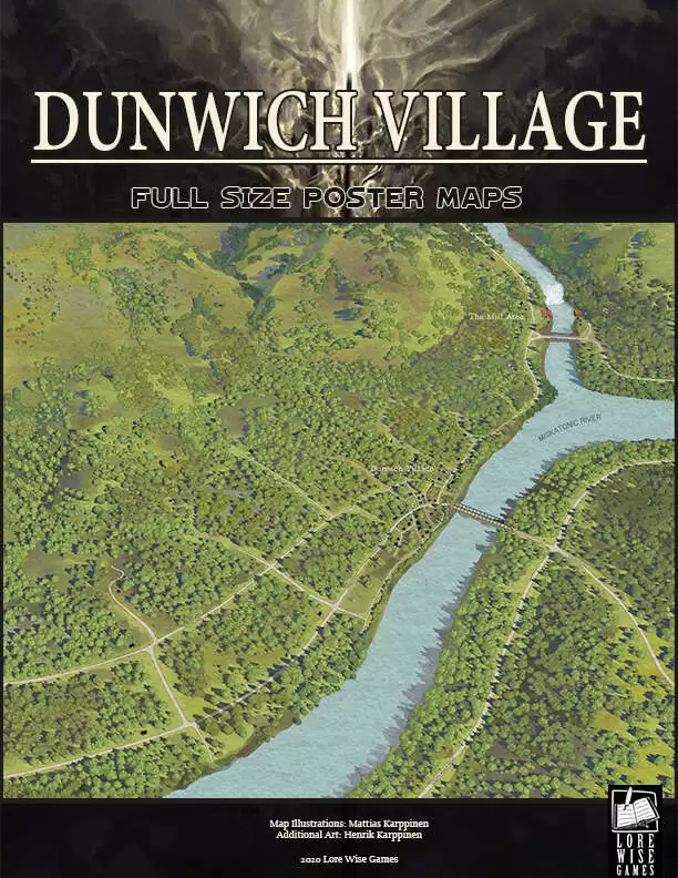 Dunwich Village Poster Maps Lore Wise Games Horror Crime