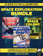 Sci-Fi Illustrations Space Exploration Series [BUNDLE]