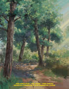 Full Page Art - Serene Forest Path