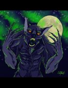THC Stock Art: Aurora Borealis Werewolf