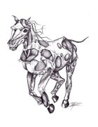 THC Stock Art: Undead Horse (Horse #3)