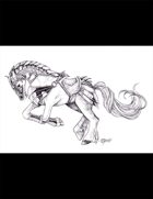 THC Stock Art: War Charger (Horse #4)