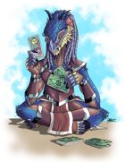 THC Stock Art: Dragonborn Cardcaster (png)
