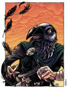 THC Stock Art: Kenku Assassin - Raven Headed Mercenary