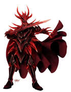 THC Stock Art: Red Dragon Knight (2 files, floating .png)