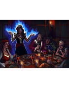 THC Stock Art: Dinner Party Showoff - Blue Flame