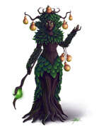 THC Stock Art: Gourd Empress - Fey Nature Queen Dryad