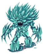 THC Stock Art: Spiky Ice Elemental (floating .png file)