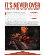 EN5ider #58 - It's Never Over: Plot Seeds for the End of the World