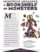 EN5ider #109 - Monstrous Menagerie: A Bookshelf of Monsters