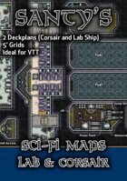 Starship Deckplans for Sci Fi Gaming -Lab Ship and Corsair