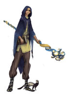 Stock character digital sketch: Young wizard