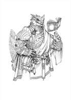 Character stock sketch series:  Dragonborn warden