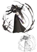 Character stock sketch and color series - Necromancer and Undead Familiar