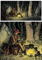 Brushpen series - Woodlands Wanderer, a moment of rest and research