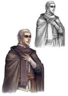 Character stock sketch and color series - Weary Traveler