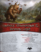 Unholy Champions of the Demon Lord