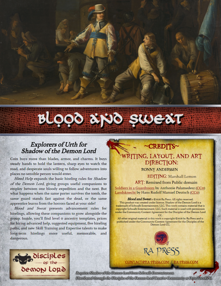 Blood and Sweat