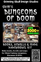Grim's Dungeons of Doom: 28mm Books, Scrolls & Maps Vol 1