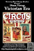 28mm Vintage Victorian Era Circus posters