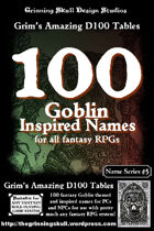 100 Goblin Inspired Names for all fantasy RPGs