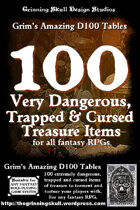 100 Very Dangerous, Trapped & Cursed Treasure Items for all fantasy RPGs