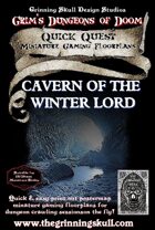 Quick Quests Miniature Gaming Floorplans: Caverns of the Winter Lord Poster Map