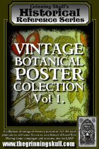 Grinning Skull's Historical Reference Series: Vintage Botanical Poster Collection Vol 1.
