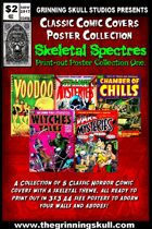 Classic Comic Covers Posters: Skeletal Spectres 3x3 A4 collection 1.