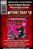 Classic Comic Covers Posters: Skeletal Spectres 5x5: Witches Tales #8