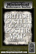 Grinning Skull's Historical Reference Series: British Castles Floorplan Poster Map Collection 1