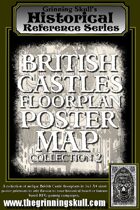 Grinning Skull's Historical Reference Series: British Castles Floorplan Poster Map Collection 2