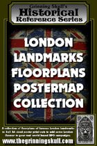Grinning Skull's Historical Reference Series: London Landmarks Floorplans Postermap Collection.