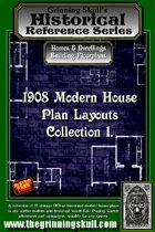Grinning Skull's Historical reference series: 1908 Modern House Plans Layout Collection 1