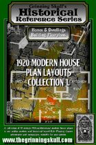 Grinning Skull's Historical reference series: 1920 Modern House Plans Layout Collection 1
