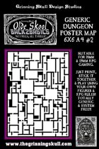 Olde Skool, Back2basics Giant 6x6 A4, Dungeon Poster Map #2