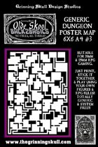 Olde Skool, Back2basics Giant 6x6 A4, Dungeon Poster Map #3
